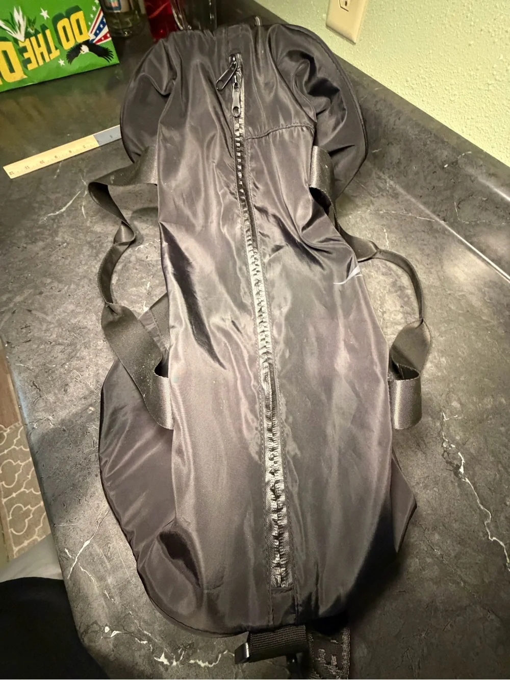 Ryderwear Duffle Bag, black with shiny tonal logo